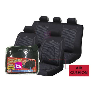 Air Pro Fabric 11Pc Seat Covers (Front & Rear Seats) - The Car Wizz