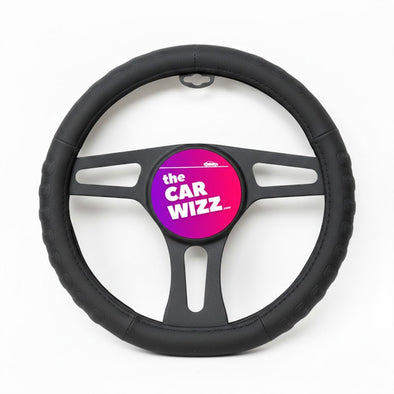 Elite D - Shape Type Black Steering Cover - The Car Wizz