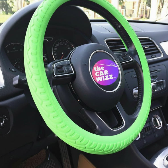 Hybrid Aqua Note Green Soft Anti - Slip Silicone Steering Wheel Covers - The Car Wizz
