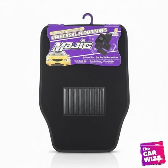 Majic 5pc Universal Carpet Floor Mat – Premium All - Vehicle Fit - The Car Wizz