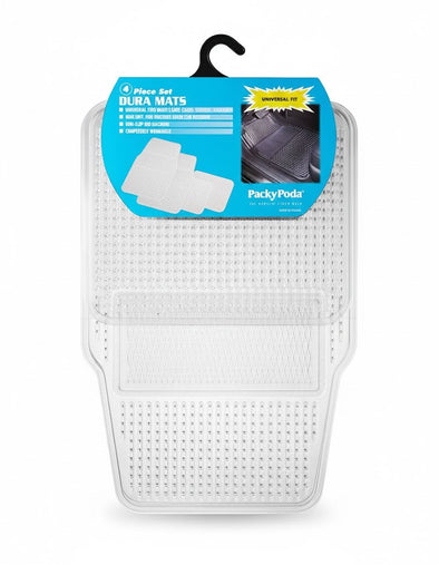 Packy Poda Clear Elite 4 - Piece Vehicle Floor Mat Set - The Car Wizz