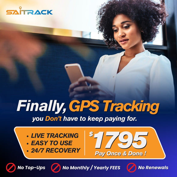 SAITRACK Secure Wired 4G GPS Tracking – One Time Payment, No Monthly Fees - The Car Wizz
