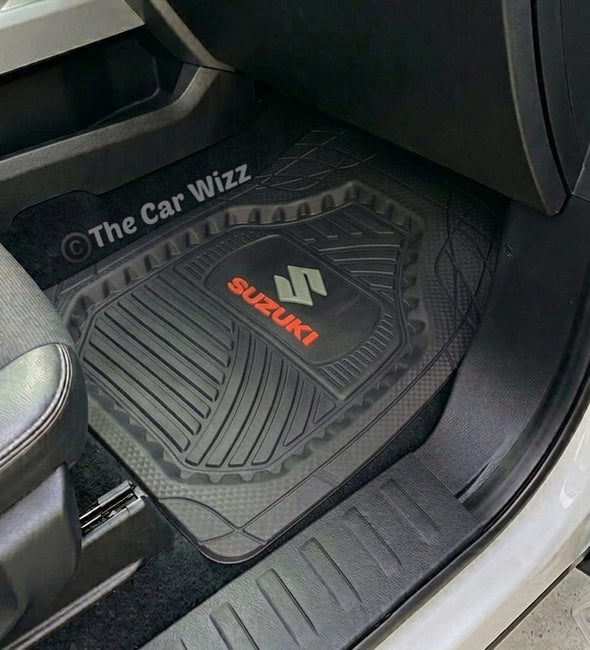 SUZUKI Logo Universal Bucket Floor Mats | 5 PCS – The Car Wizz