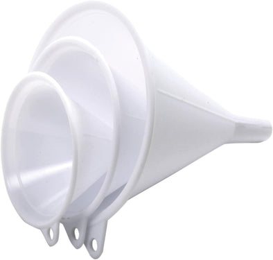 Alux Plastic Funnel, Set of 3, Assorted Sizes - theCarWizz.com