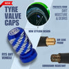 Diamond Cut Style Aluminum Tire Valve Stem Caps (Pack of 4) - theCarWizz.com
