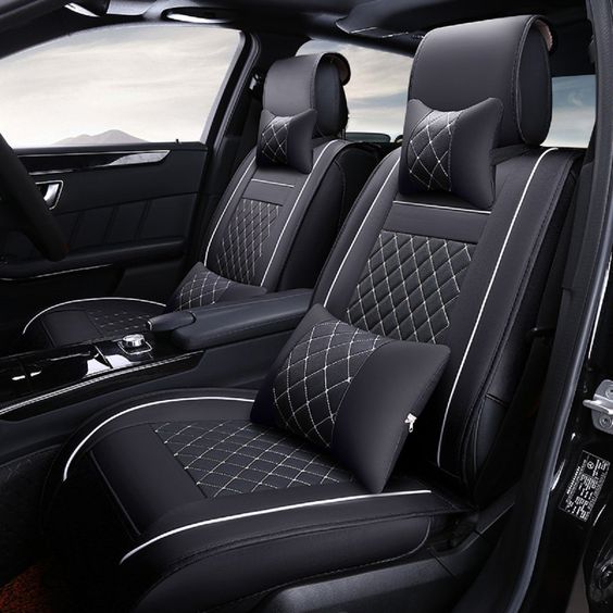 Executive Premium Car Seat Covers with PU Leather for Front & Rear