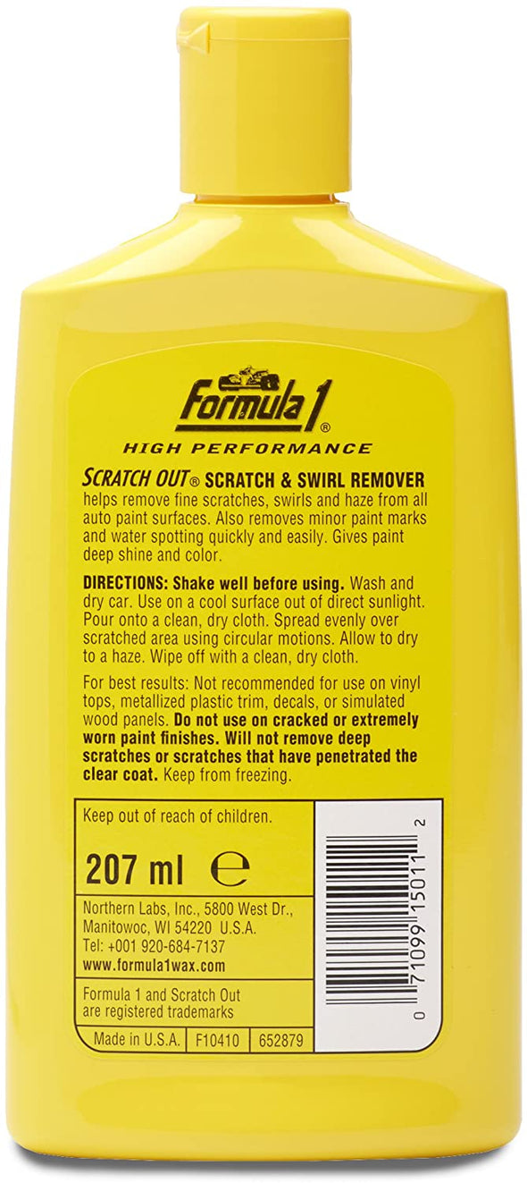Formula 1 Scratch Out - Safe for All Auto Paint Finishes - 7 oz. Liquid Wax - The Car Wizz AutoStore