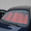 HS JUMBO Car Windshield Sunshade Red, Keeps Out UV Rays, Protects Vehicle Interior - The Car Wizz AutoStore