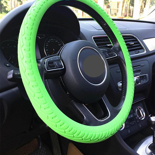 Hybrid Aqua Note Green Soft Anti-Slip Silicone Steering Wheel Covers - The Car Wizz AutoStore