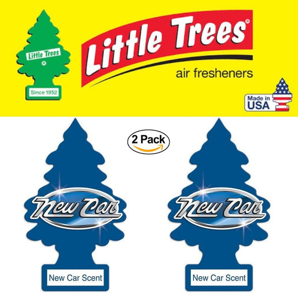 LITTLE TREES New Car Scent 2 Pack Long Lasting Car/Home/Office Air Fresheners - The Car Wizz AutoStore