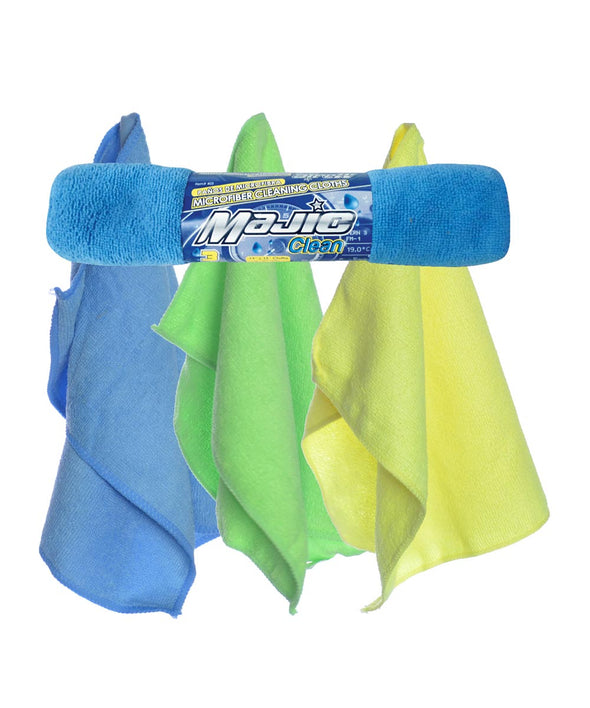 Majic 3 Pack Microfiber Cleaning Cloths - The Car Wizz AutoStore