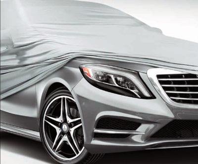 Xguard ® Pure Polyester UV Rays Reflective Scratch Resistant Water  Resistant Car Body Cover with Mirror Pocket for Mercedes Benz S-Class  (Gray).