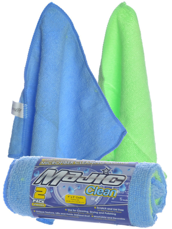 Majic Mini Microfiber Cleaning Towel Scratch and Lint Free - 2 Pack - The Car Wizz AutoStore