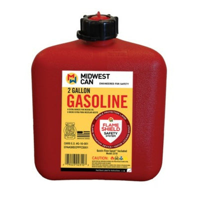 Midwest Can 2310 Quick-Flow Gas Can - 2 Gallon - The Car Wizz AutoStore