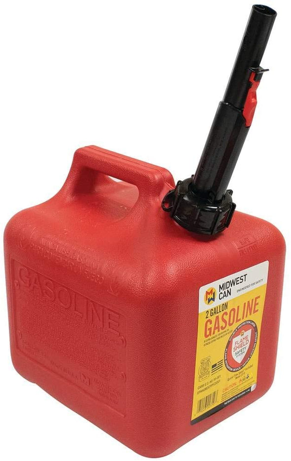 Midwest Can 2310 Quick-Flow Gas Can - 2 Gallon - The Car Wizz AutoStore