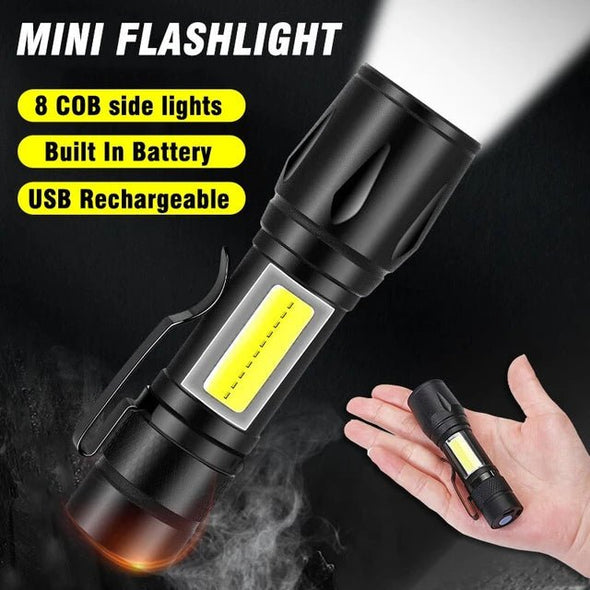 Mini USB Rechargeable Emergency Flashlight - theCarWizz.com