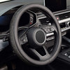 New Black D Shape Diamond Bling Steering Wheel Cover with Sparkling Crystal Rhinestones. - theCarWizz.com